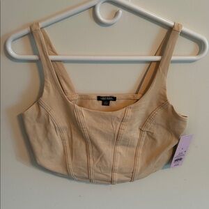 Teen’s S Wild Fable Tan Cropped Tank